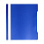 Скоросшиватель пластиковый А4 Бюрократ "Economy", прозрачный верх.лист, синий 998138																	